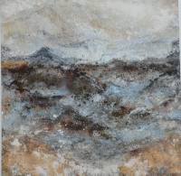 landscape f 30x30Acryl, Schellack, marmormehl, - Kopie