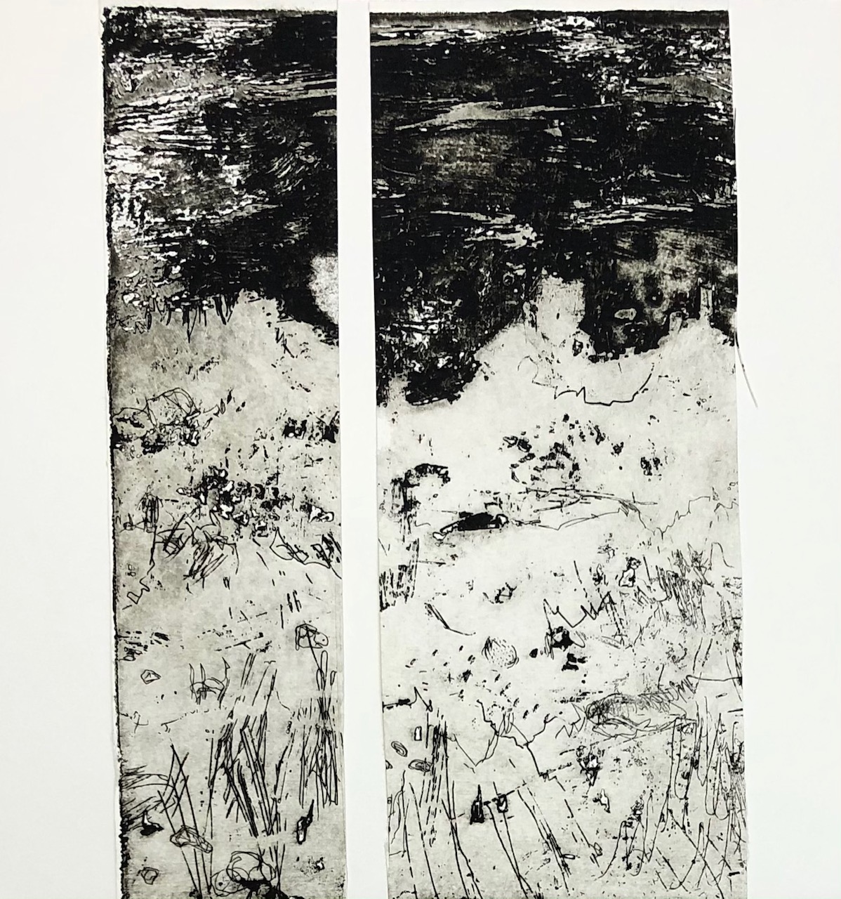 Radierung Parted Land 2020 15x20