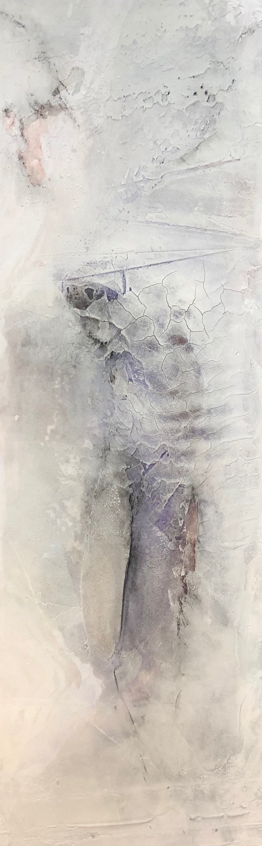 2019 Reflection - 40x120 - Marmormehl, Pigmente, Knochenleim